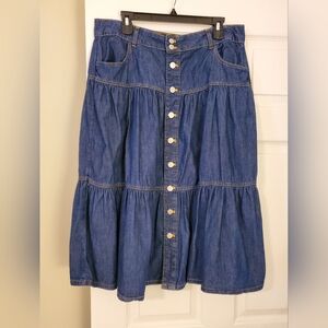 2 Tiered denium skirt